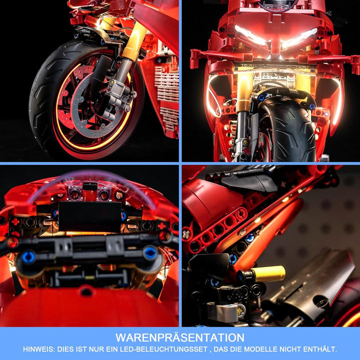 Licht Set Kompatibel mit Lego Ducati Panigale V4 S Motorrad, Nur Lichter Set - Kein Modell, Licht Be