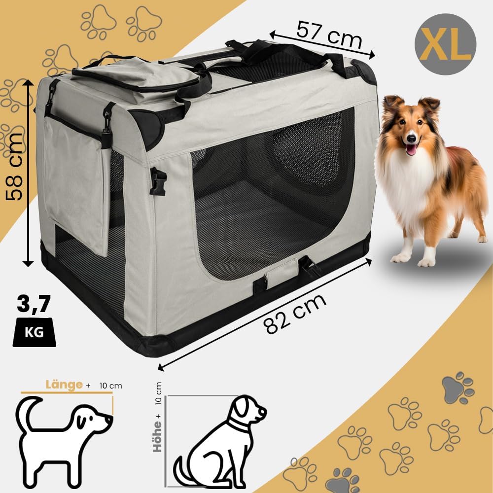 Faltbare Hundebox Transporttasche Transportbox Auto für Katze Hunde Grosse Kleine Box Bag Bed Decke