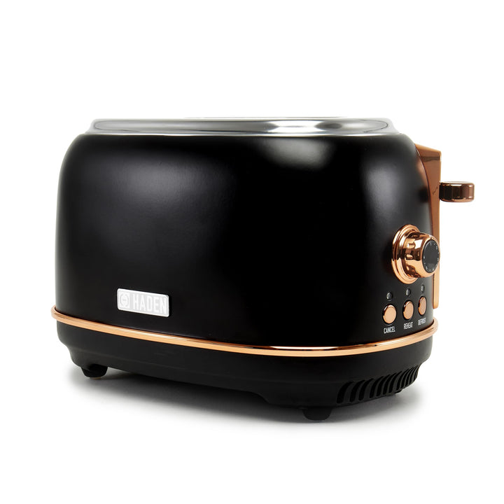 Haden Heritage Black and Copper 2 Scheiben Toaster, schwarz