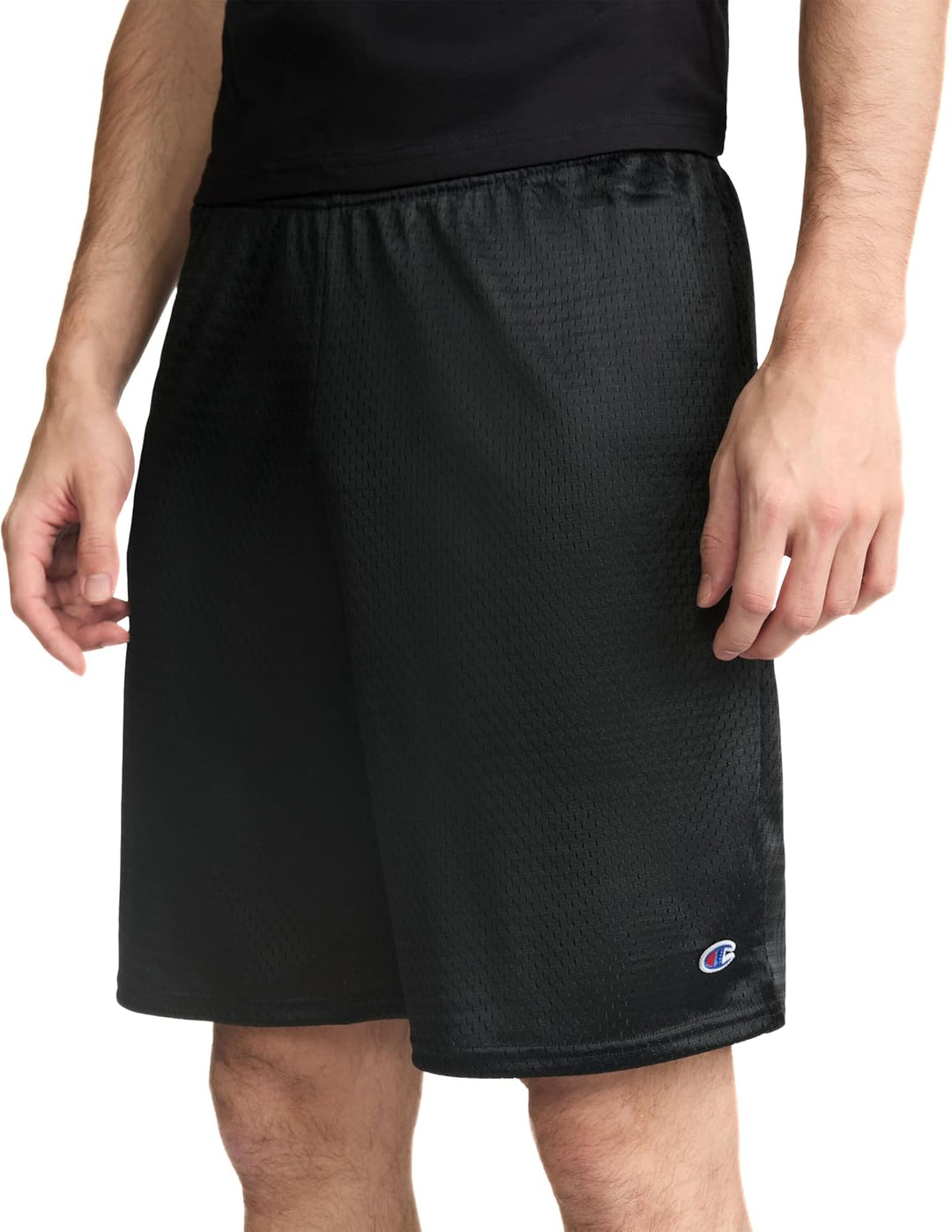 Champion Herren Lange Netz Taschen Shorts S Schwarz