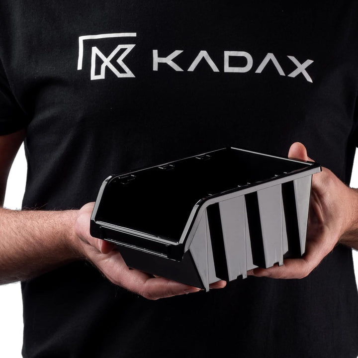 KADAX Werkstatt-Stapelkiste, Stapelbox aus PP Kunststoff, Sichtlagerbox in verschiedenen Grössen, La