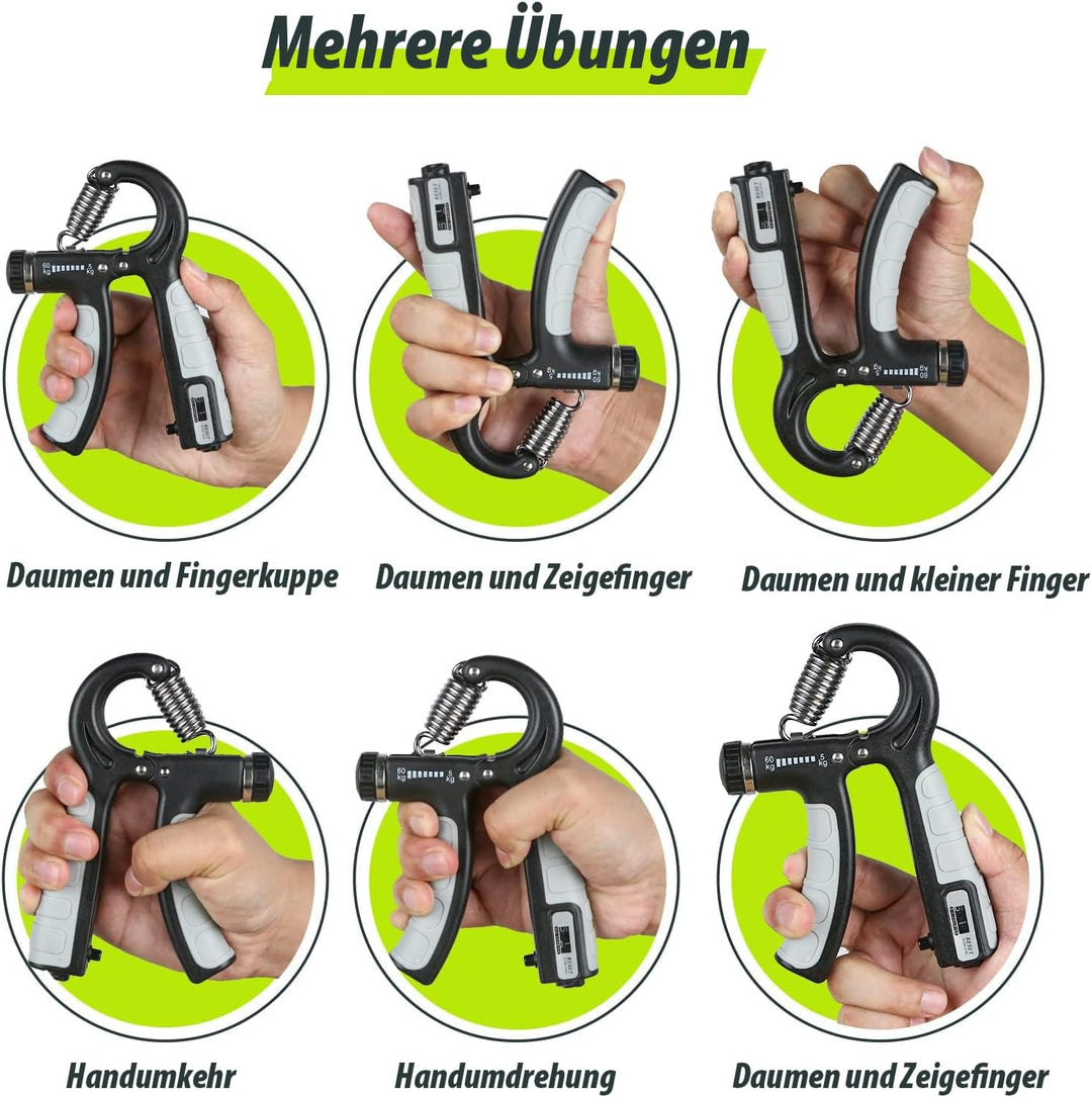Handtrainer, U-VKK Unterarmtrainer-Set, Griff 5-60 kg, Hand Unterarm Trainingsgerät, Grip Griffkraft