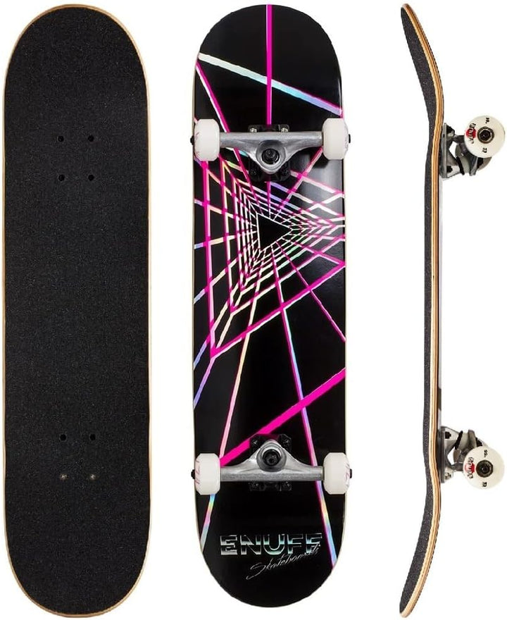 Enuff Skateboards Futurism Complete Skateboard, Erwachsene, Unisex, Schwarz (Schwarz), 20,3 x 81,3 c