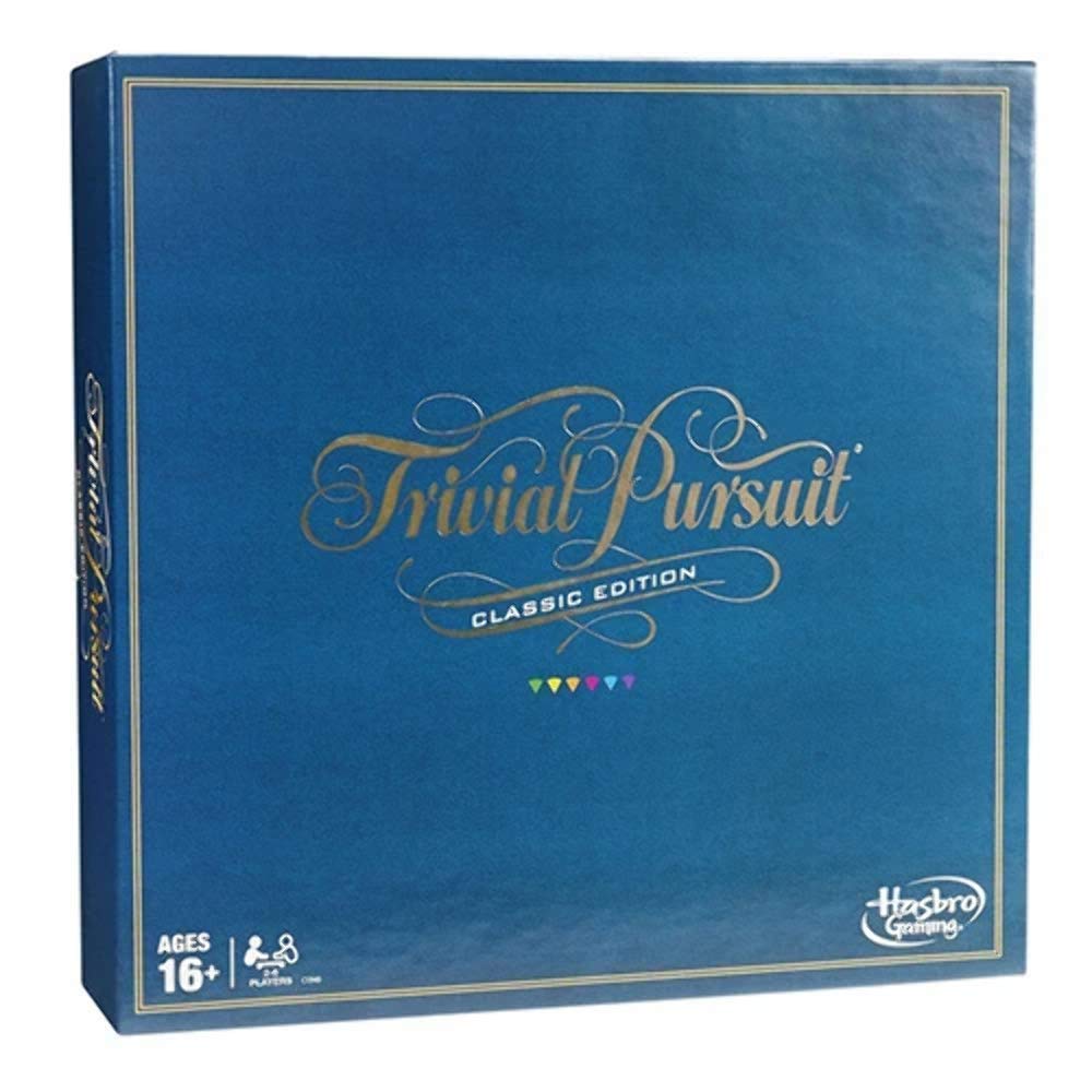 Hasbro Gaming, Trivial Pursuit (Spiel), ab 16 Jahren, 2 - 4 Spieler, C1940103 Single blau (Italienis