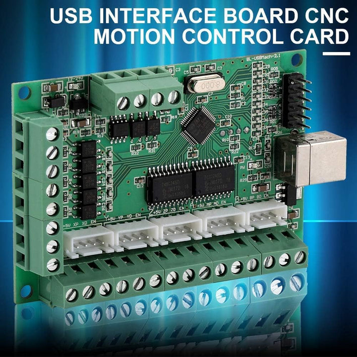 12-24V-Treiberplatine, CNC-USB-Mach3-Platine, 5-Achsen-Schnittstellentreiber Motion Controller