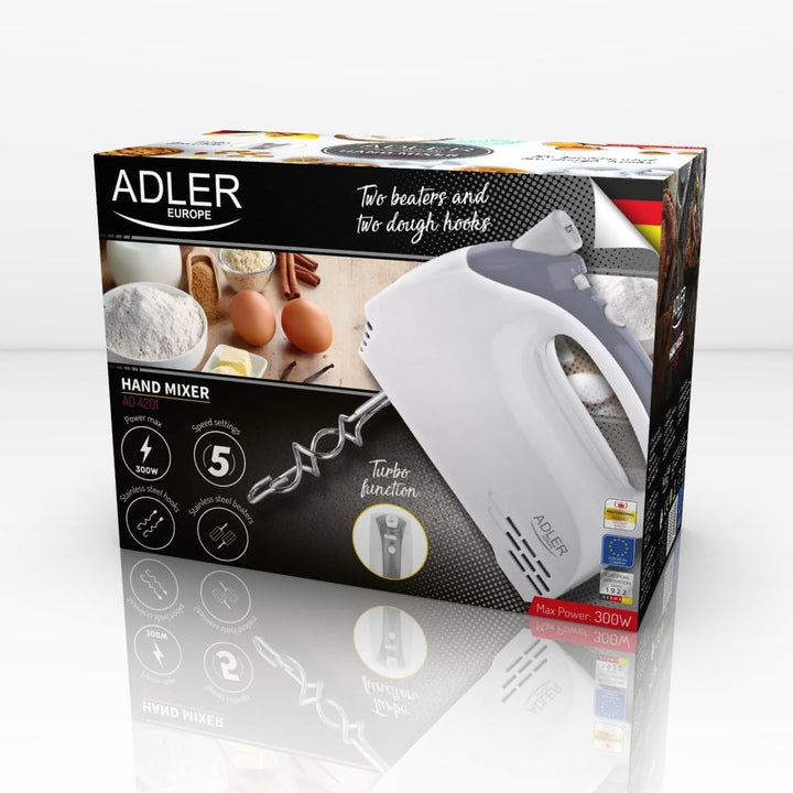 Adler AD 4201 Handrührgerät, weiss/grau AD 4201 g