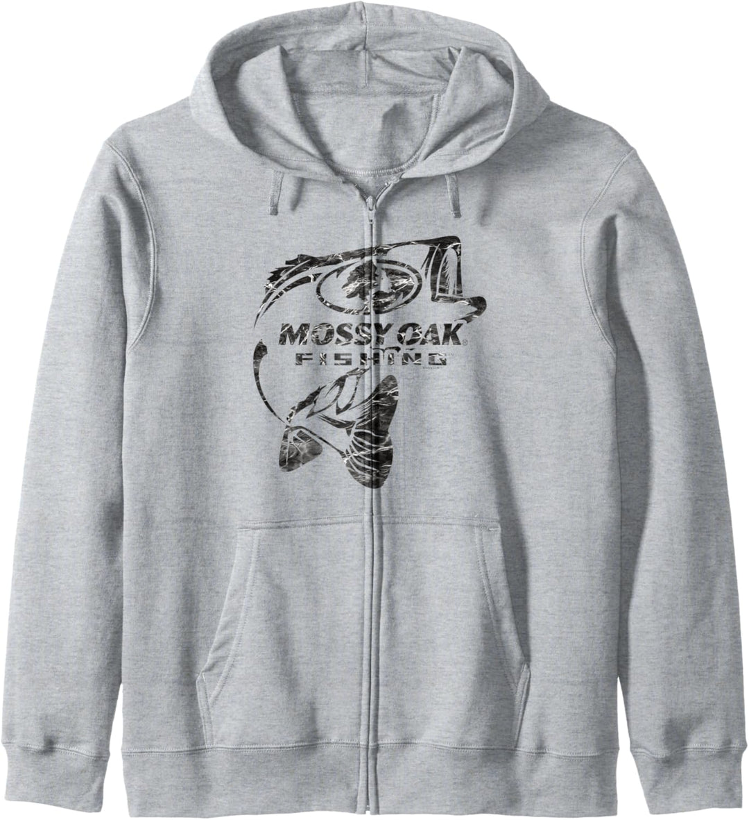 Mossy Oak Fishing Bass Open Water Classic Black Logo Kapuzenjacke