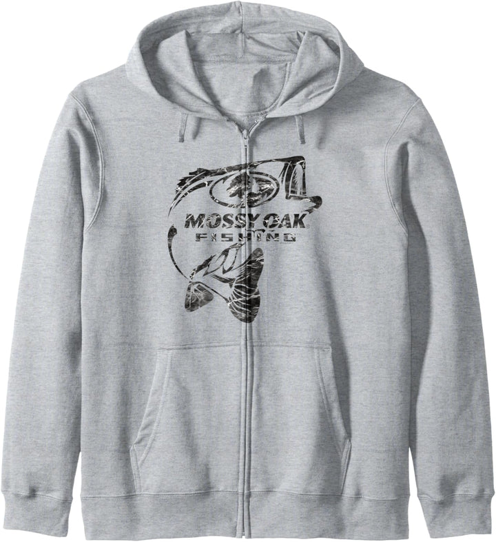 Mossy Oak Fishing Bass Open Water Classic Black Logo Kapuzenjacke