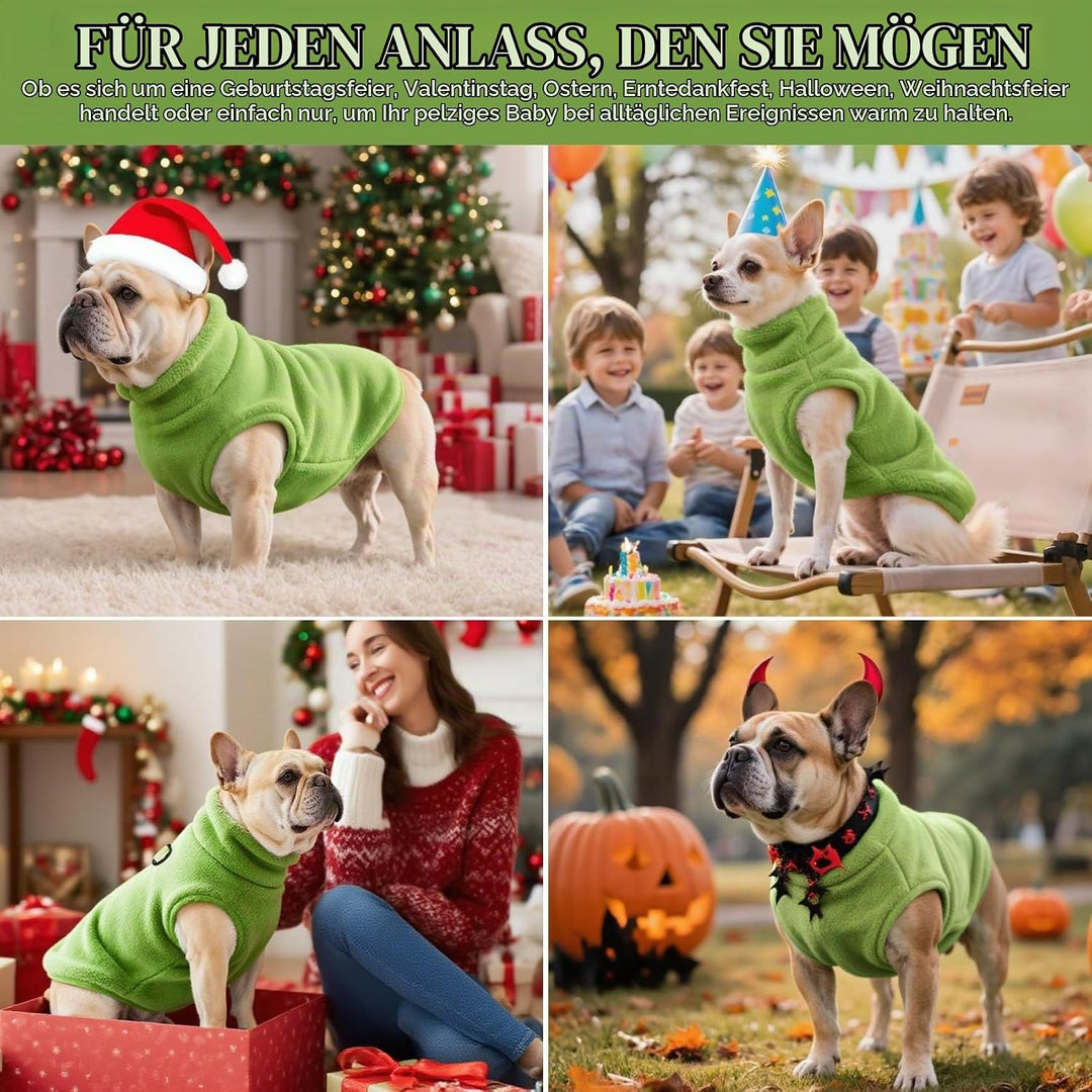 Hundemantel Fleece Hunde Jacken Hund warme Mäntel Winter Haustier Kleidung Hoodies Pullover Jumpsuit
