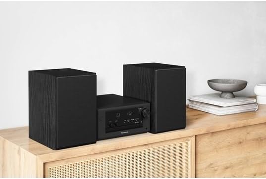 Panasonic SC-PM702EG-K Neat Kompakte Stereoanlage Micro HiFi mit CD, DAB+/FM Radio, USB und Bluetoot