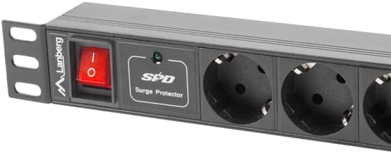 LANBERG Power Strip. Rack PDU (1U 16A 7X SHUKO 2M)