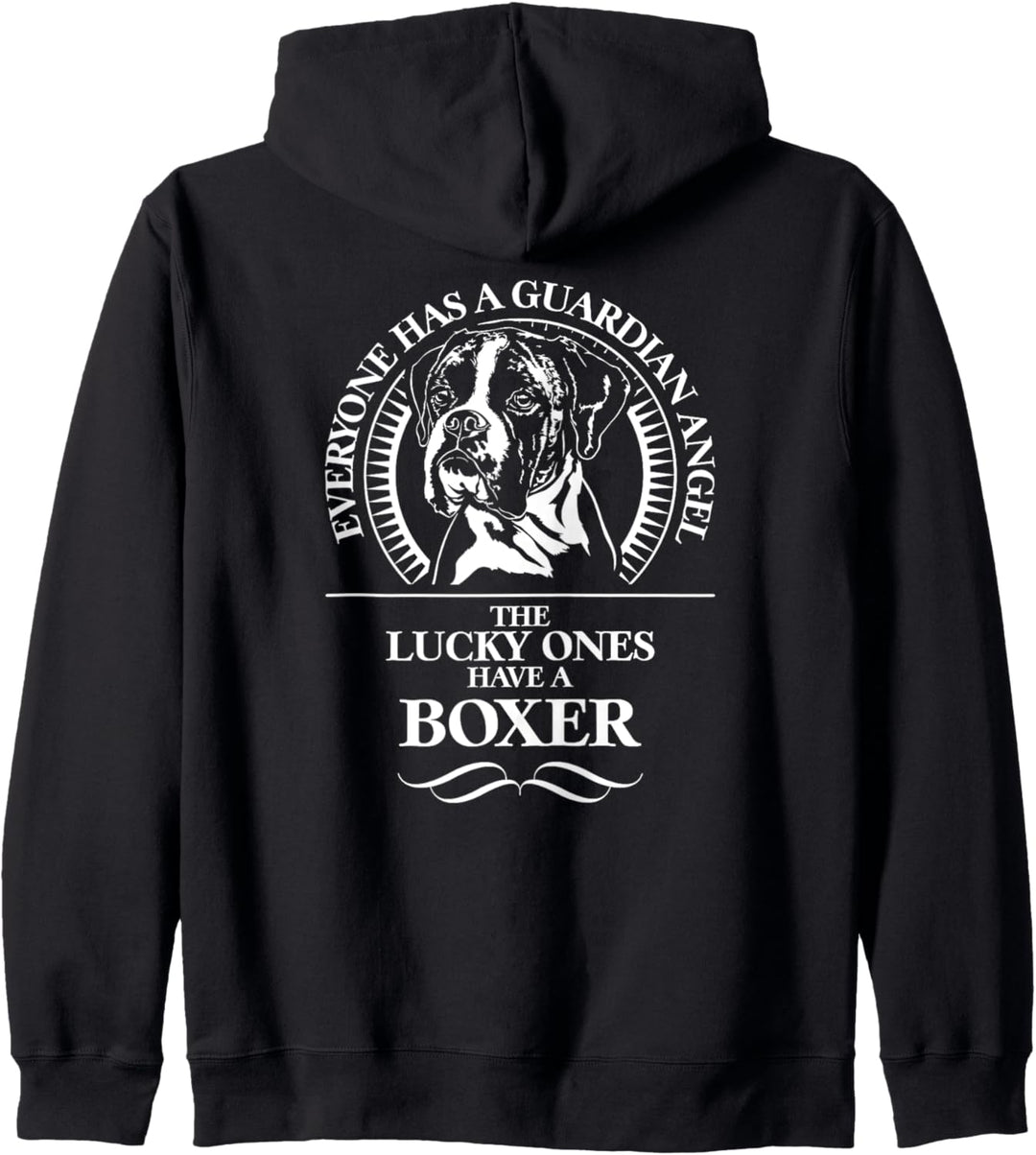 Boxer Guardian Schutzengel Hund Hundespruch Hunde Kapuzenjacke