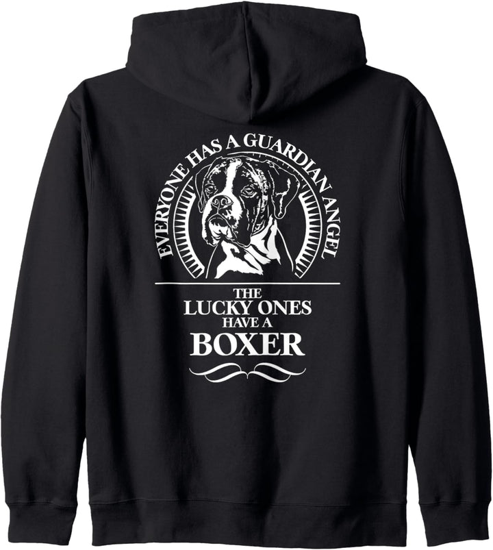 Boxer Guardian Schutzengel Hund Hundespruch Hunde Kapuzenjacke