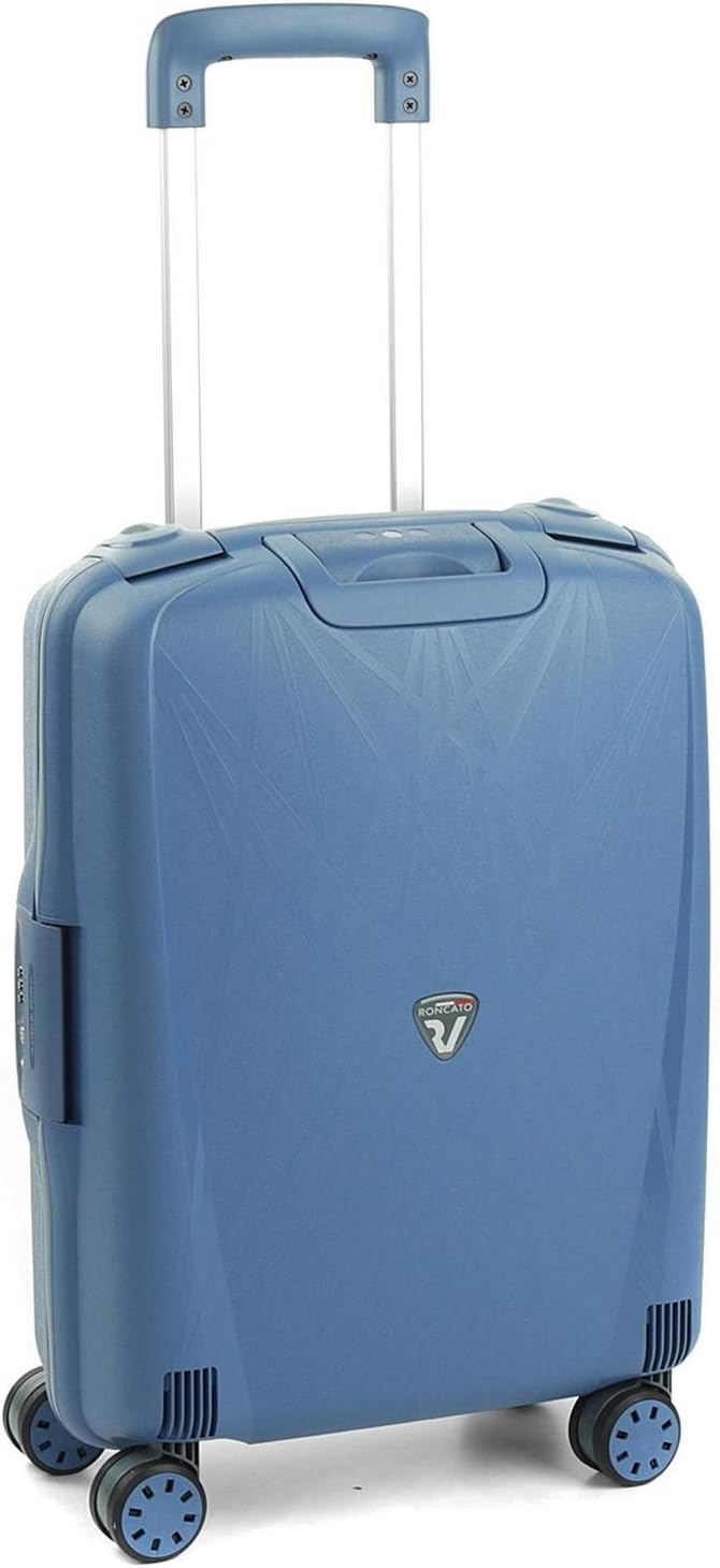 RONCATO Light Hartschalen Koffer Trolley Cabin Blau, Blau