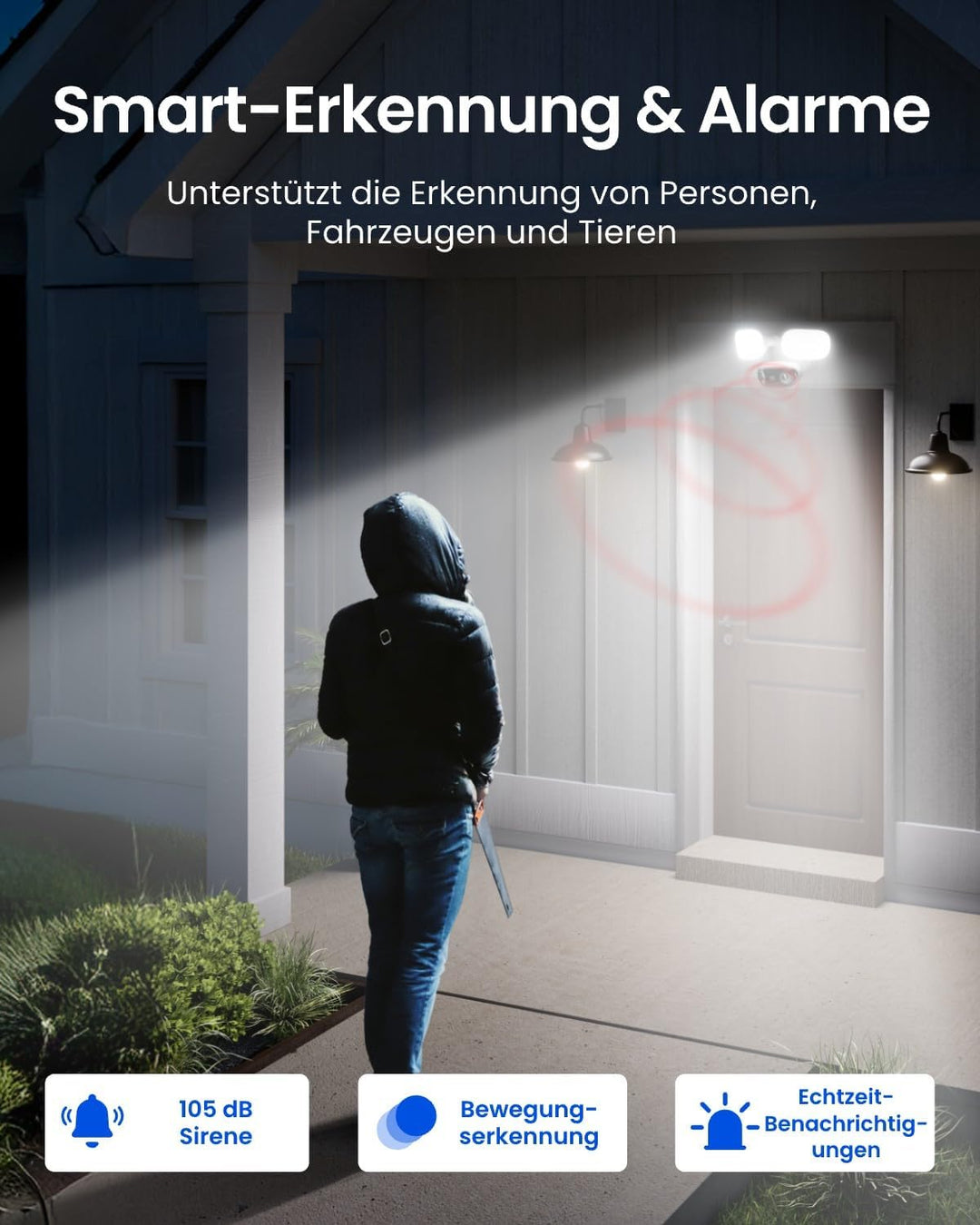 Reolink 16MP PoE Überwachungskamera Aussen mit 180° Dual-Objektiv, 2800 Lumen Beleuchtung, Vollfarb-