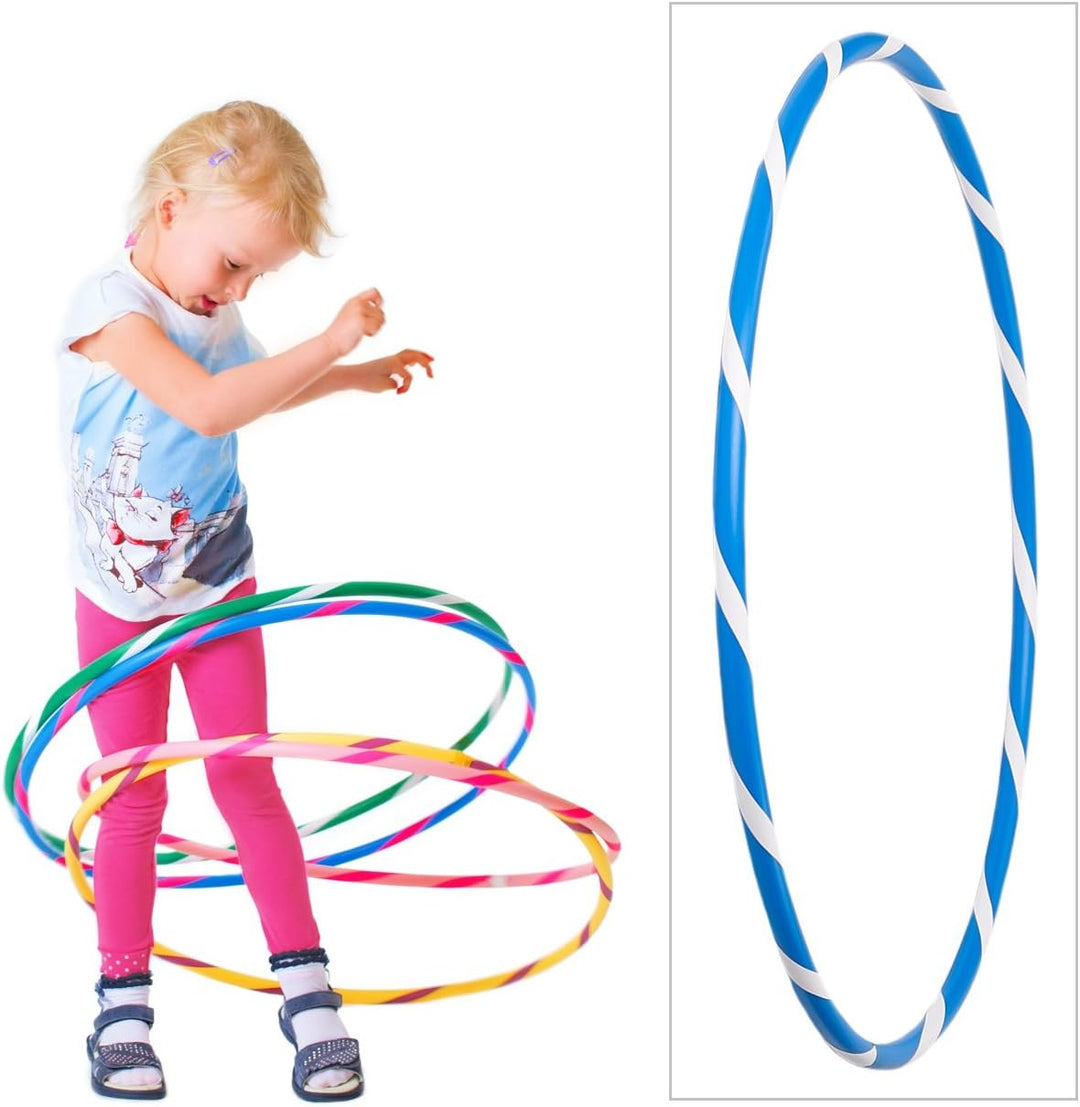 HOOPOMANIA Bunter Kinder Hula Hoop [Ø60cm - Ø80cm] Hula Hoop für Kinder in vielen Farben Ø60cm Blau-