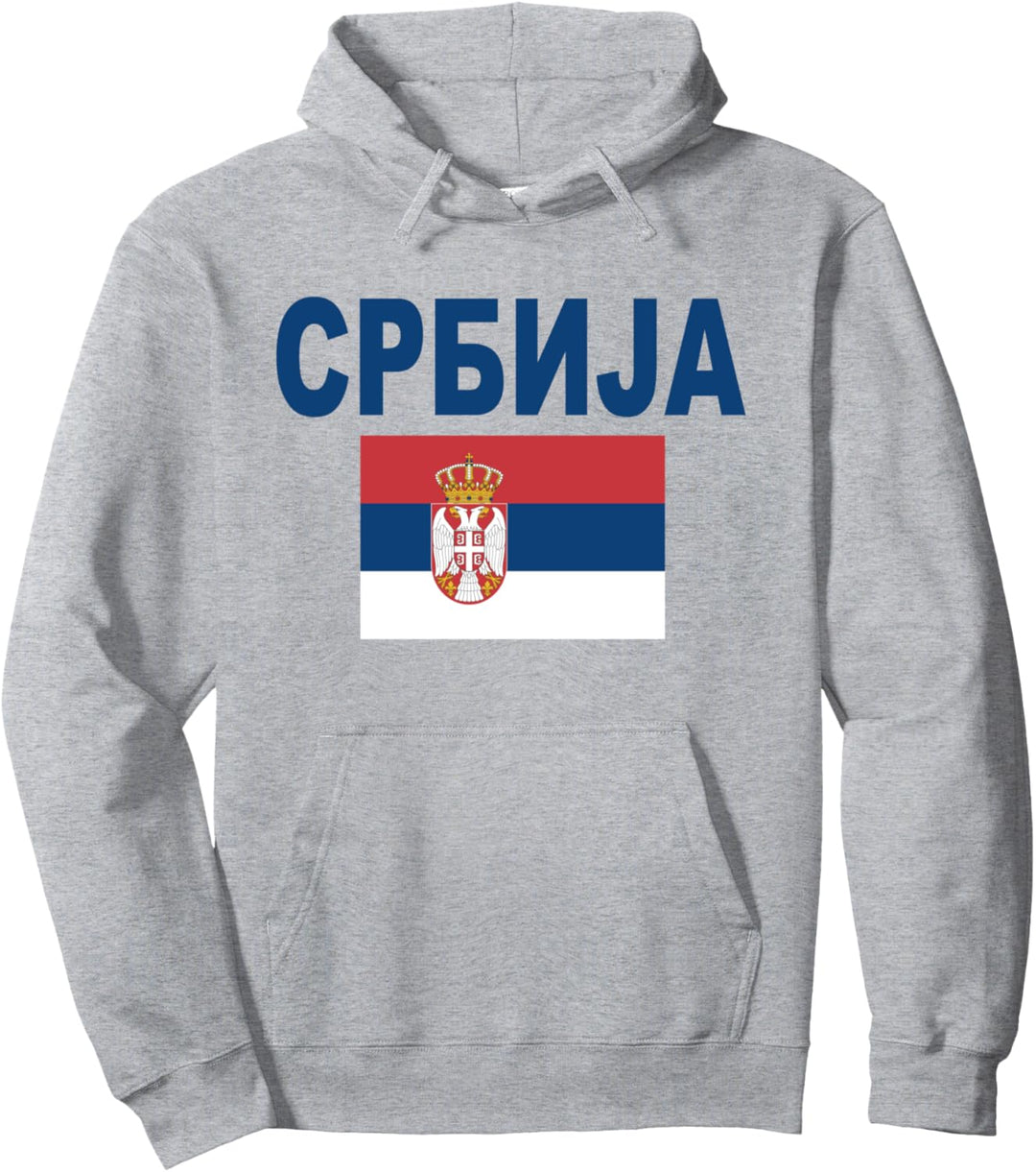 Serbien Flagge Serbia Flag Serbische Flaggen Herren Damen Pullover Hoodie