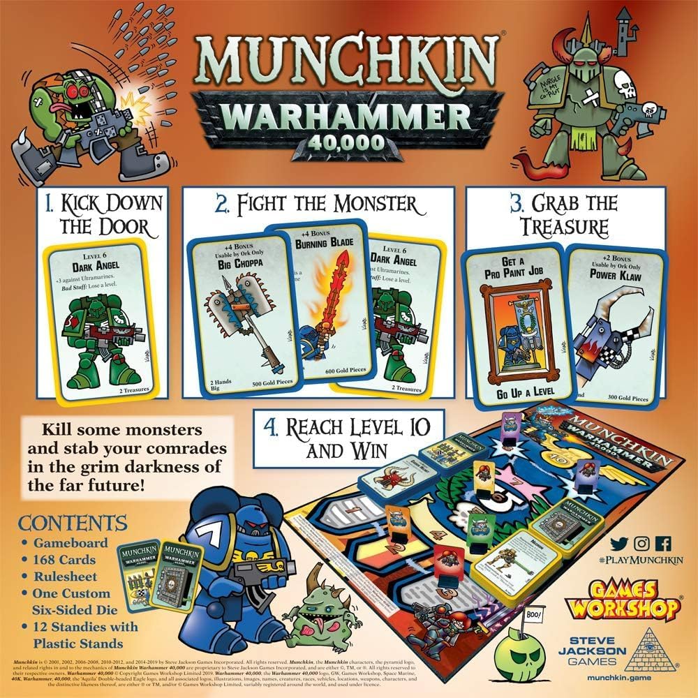 Steve Jackson Games 4481 - Munchkin Warhammer 40k (englische Ausgabe) Munchkin Warhammer 40000, Munc