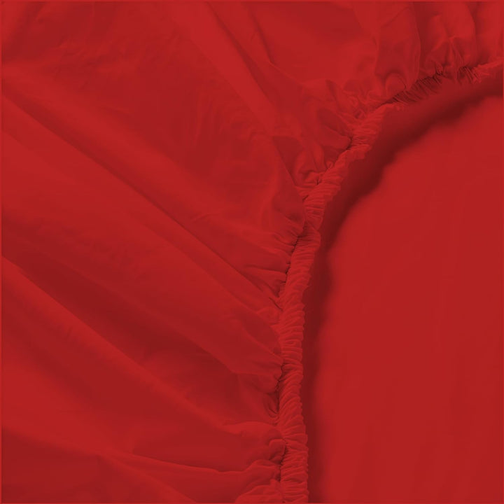 Italian Bed Linen Max Color Bettwäsche-Set, Rot, Doppelte, Rot