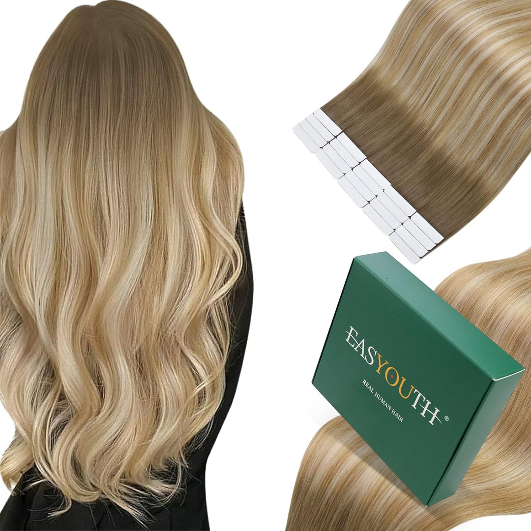 Easyouth Tape on Extension Echthaar Remy Tape in Echthaar Extensions Tape in Echthaar Extensions Bal