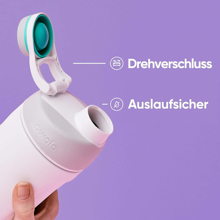 Owala Twist Edelstahl Trinkflasche mit Drehverschluss, 940ml, Smooshed Blueberry 940 ml Smooshed Blu