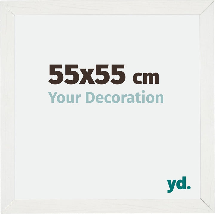 yd. Your Decoration - Bilderrahmen 55x55 cm - Bilderrahmen aus MDF mit Acrylglas - Antireflex - Ausg