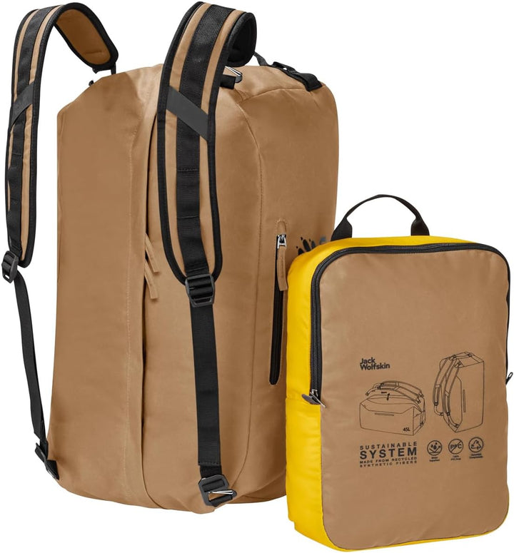Jack Wolfskin Unisex – Erwachsene Traveltopia Sporttasche Einheitsgrösse Dunelands, Einheitsgrösse D