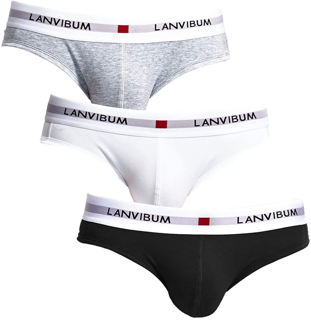 PHOLEEY Herren Slips Baumwolle Unterwäsche männer niedrige Taille atmungsaktive Unterhosen geeignet