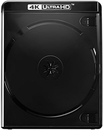 Amaray 4K Blu-ray Doppelhüllen, 15 mm, Maschinen-Pack-Qualität, Schwarz, 25 Stück