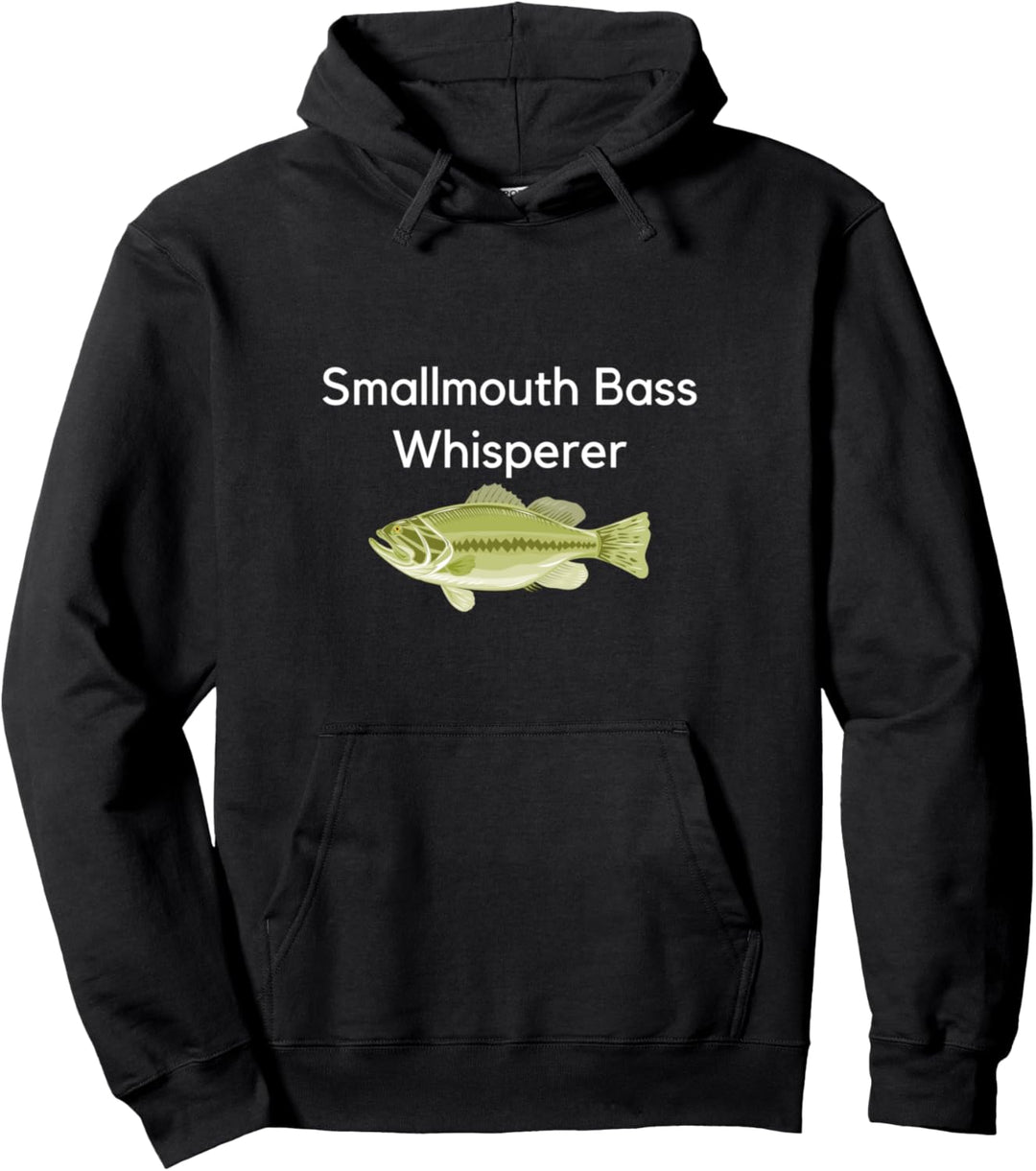 Funny Fish Lover Smallmouth Bass Whisperer Fishing Gift Pullover Hoodie
