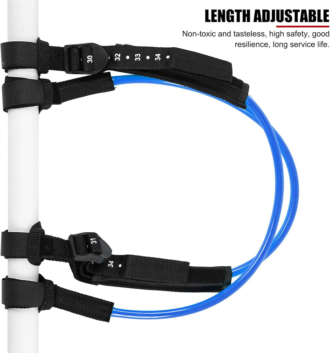 EVTSCAN Surfing Leash String, 2PCS 28-34 Zoll Schwarz Einstellbare Sicherheits-Windsurf-Gurte, Leine