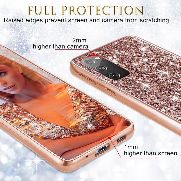 Hülle S20 FE Handyhülle für Samsung Galaxy S20 FE 5G Hülle Glitzer Bling Sparkle Ultra Dünn Schutzhü