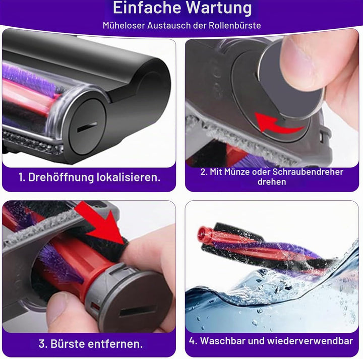 BodenBürste kompatibel für Dyson V6 DC58 DC59 DC62 DC72 DC74 SV04 SV06 SV09 Staubsauger Ersatzteile,