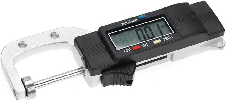 Hilitand Dickenmessgerät, 0–25 mm, horizontal, elektronisches Werkzeug zur Messung der Dicke, mit di