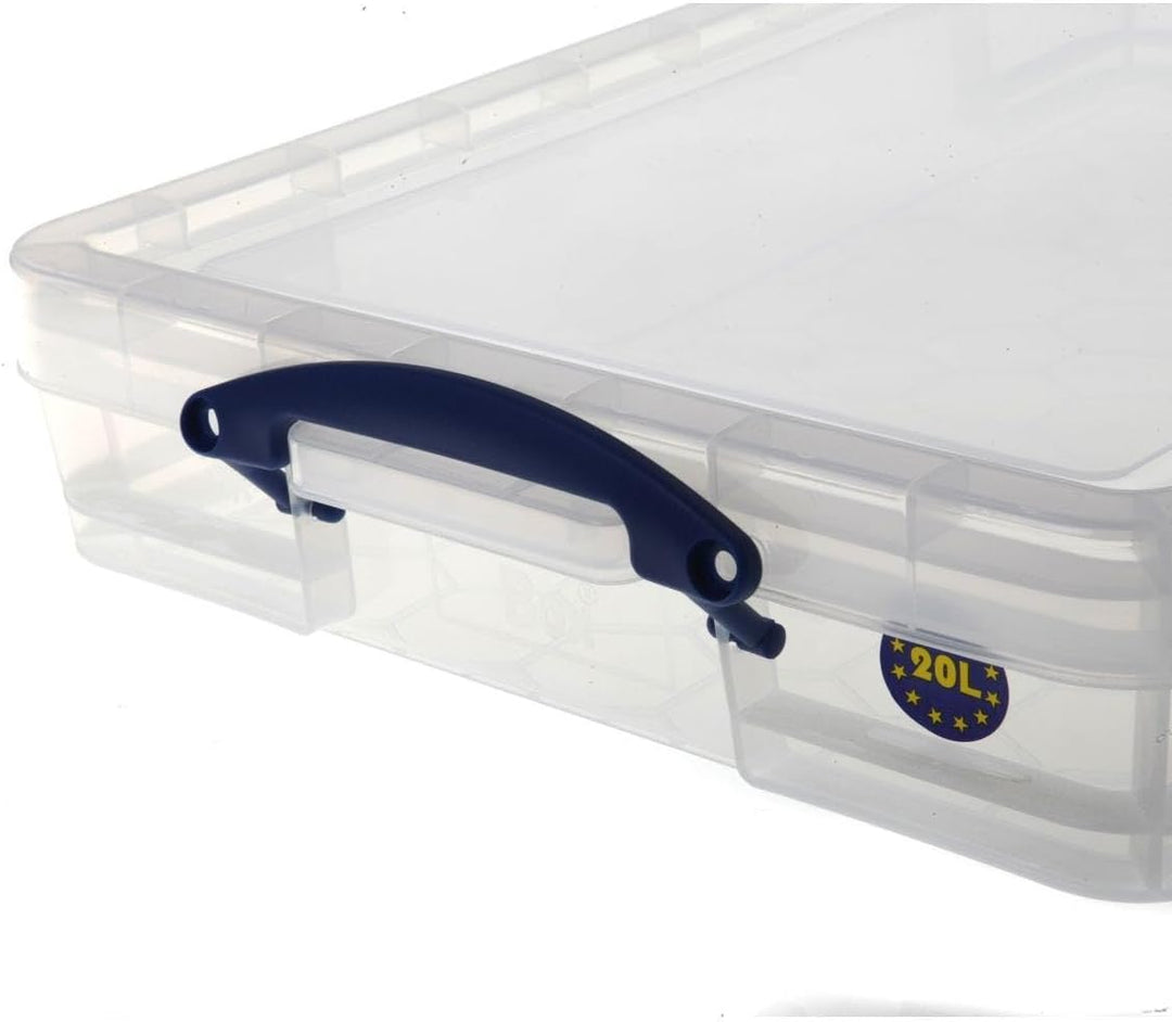 Really Useful Box Aufbewahrungsbox 20 Liter, transparent 1 Farblos, 1 Farblos
