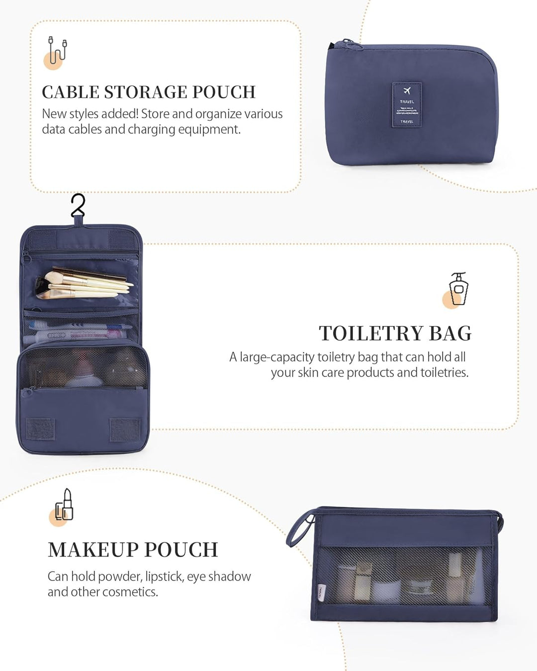 Anjing koffer Organizer 11-teilig, Packing Cubes, leichte Reisegepäck-Organizer, platzsparend, wasse
