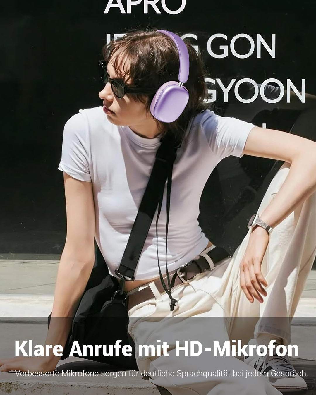 Wentronic Y01 Noise-Cancelling-Kopfhörer, Kabellose Over-Ear-Kopfhörer, Bluetooth 5.3, Hi-Res Sound,