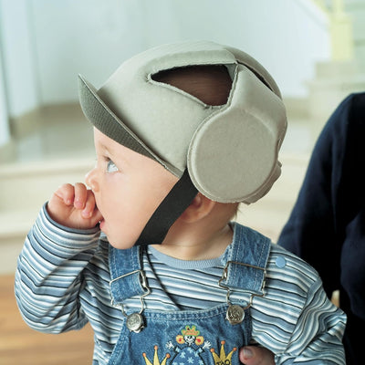 OKBABY Krabbelhelm - weicher Schutzhelm - für Kinder von 8-18 Monaten (Kopfumfang 44-52cm) Blau