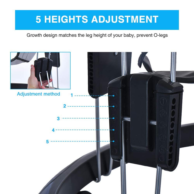 UBRAVOO Verstellbare Lauflernhilfen, Leicht zu reinigendes Tablett, Universal-Rollator Anti-Rollover