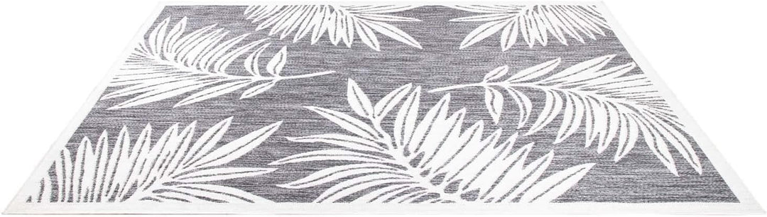 carpet city Outdoor-Teppich Wetterfest Balkon Terrassen - Grau in 160x230 cm - Deko Teppiche Aussen