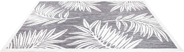 carpet city Outdoor-Teppich Wetterfest Balkon Terrassen - Grau in 160x230 cm - Deko Teppiche Aussen