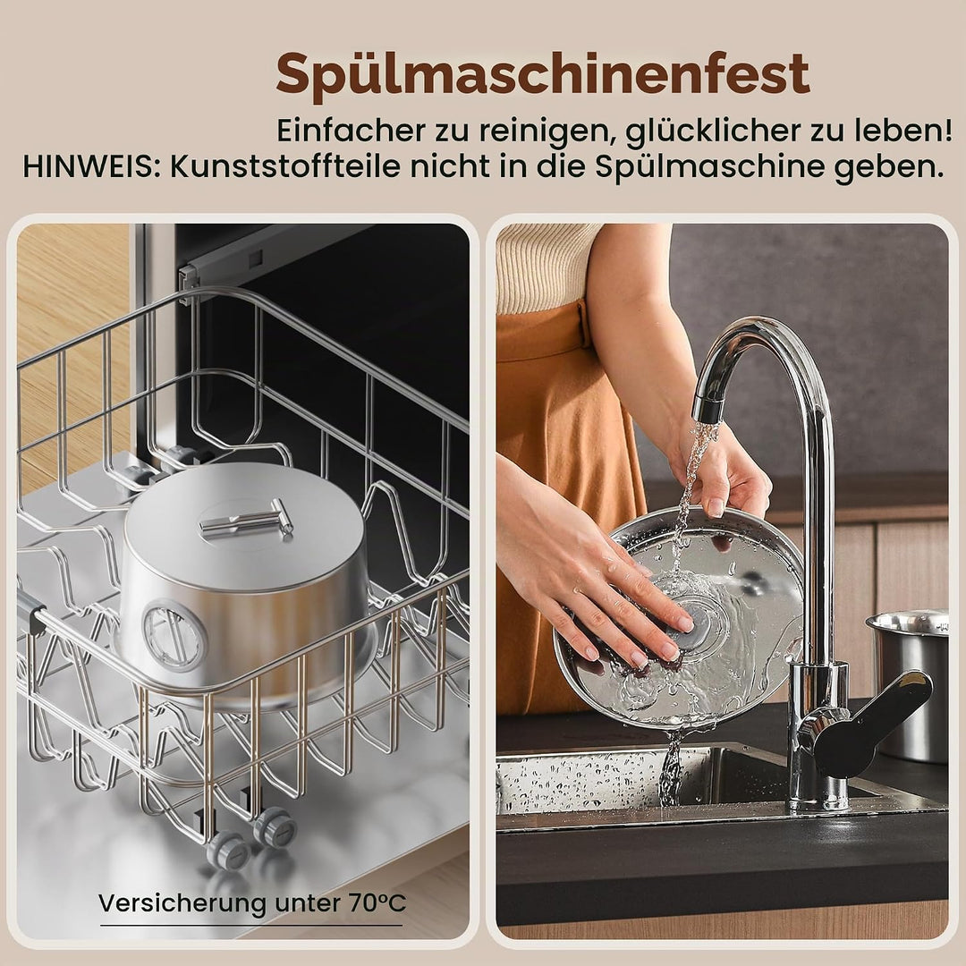 Katzenbrunnen Edelstahl Katzen Trinkbrunnen: Trinkbrunnen für Katze - 2.6L leiser Katzenbrunnen für