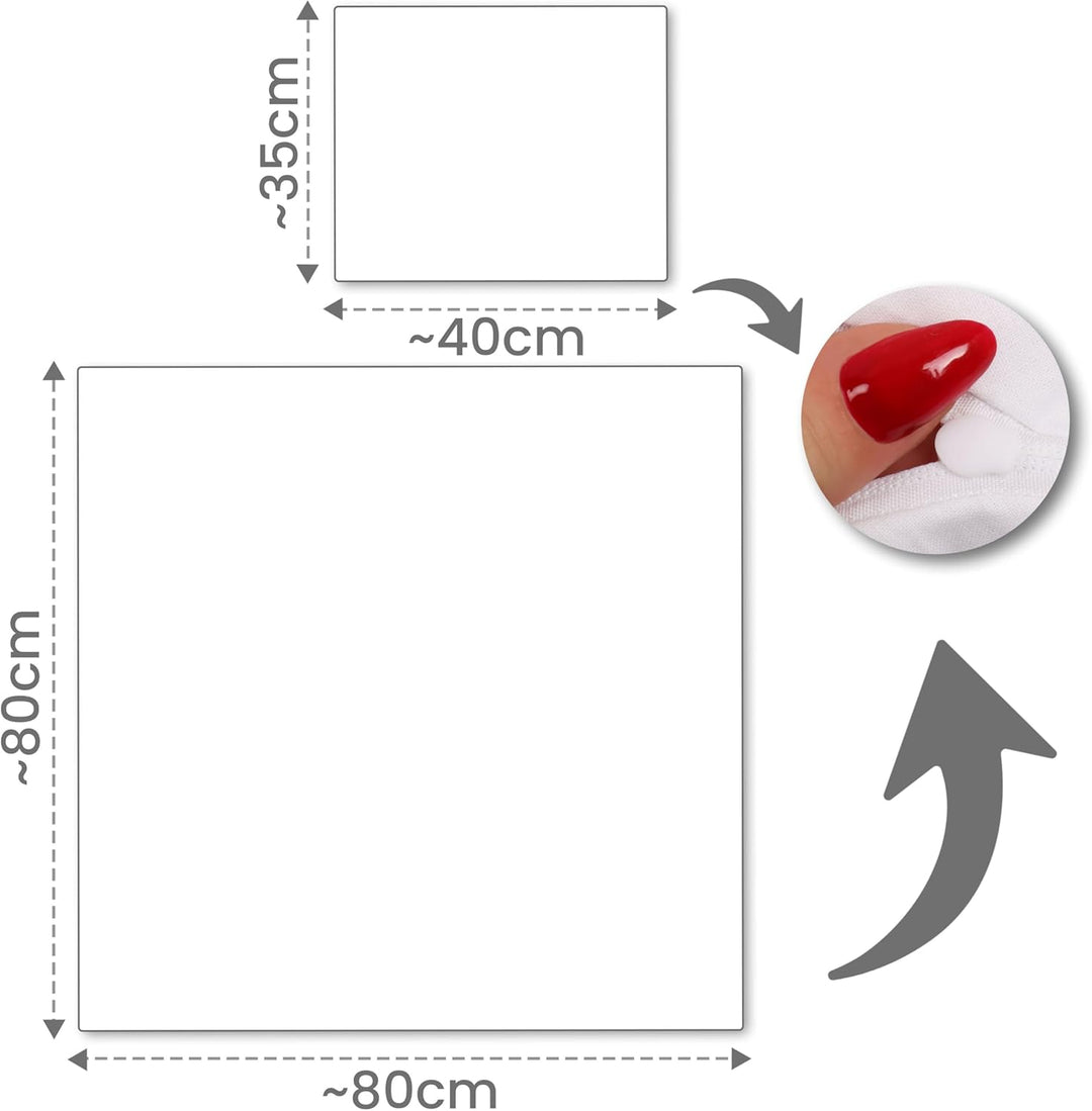 Amilian Kinderwagenset mit Stickerei fürs Baby Bettwäsche Garnitur für Kinderwagen 80x80 cm + 35x40