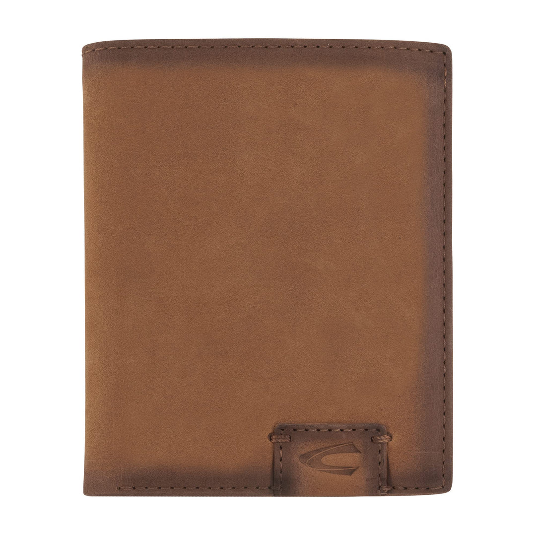 camel active Dallas Herren Geldbörse RFID Hochformat Leder Mittelgross, Cognac