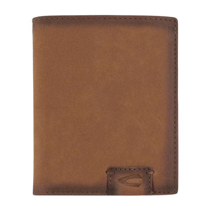 camel active Dallas Herren Geldbörse RFID Hochformat Leder Mittelgross, Cognac