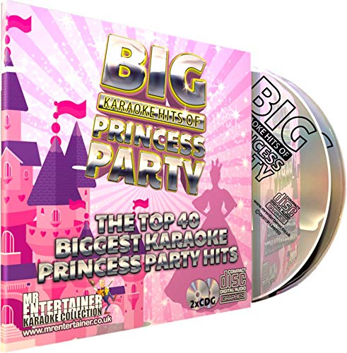 Mr Entertainer Big Karaoke Hits of Princess Party - Double CD+G (CDG) Pack. 40 Best Ever Girls Kids