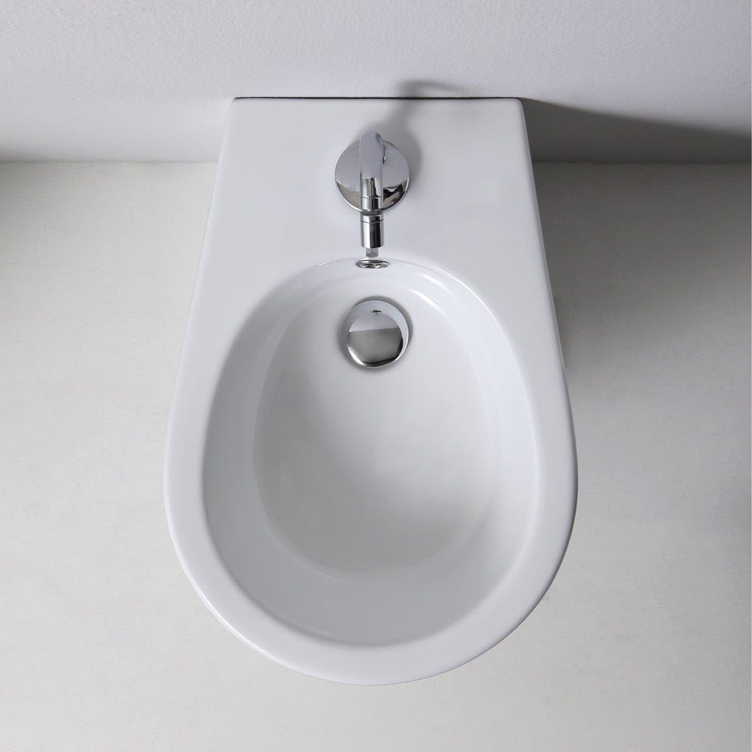 Kiamami Valentina - Standbidet aus weisser Sanitärkeramik | Soave Stand-Bidet, Stand-Bidet