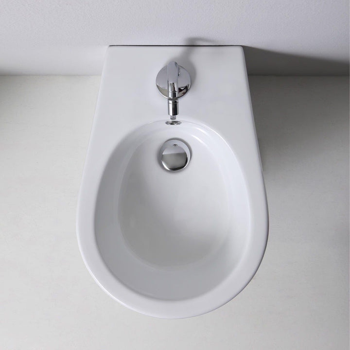 Kiamami Valentina - Standbidet aus weisser Sanitärkeramik | Soave Stand-Bidet, Stand-Bidet