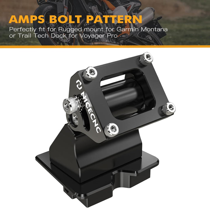 NICECNC Schwarz GPS Mount Einstellbarer GPS Mount Halter Ständer Compatible with Husqvarna Norden 90