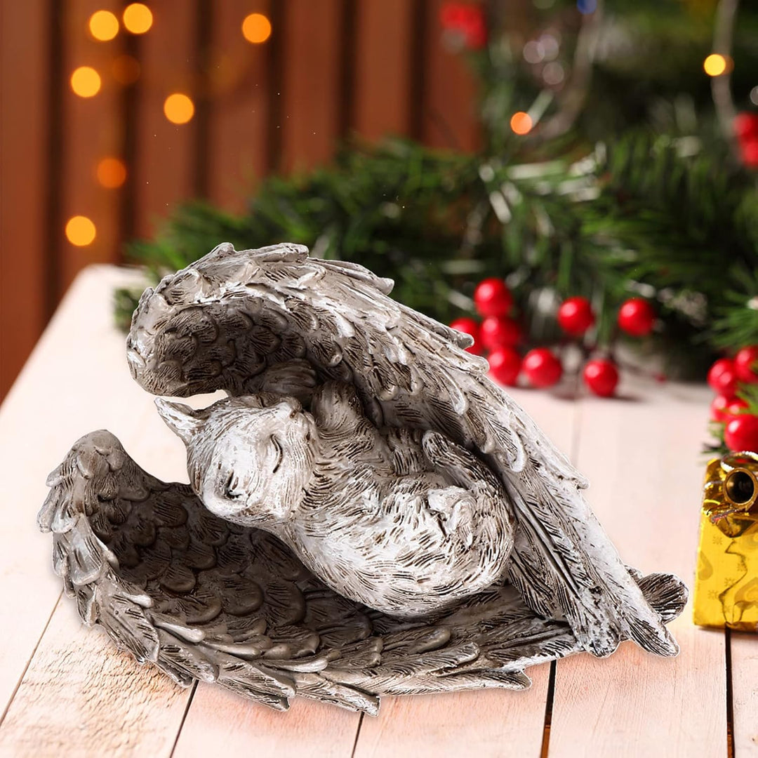 Angoily Engel Flügel Gartenfigur Aus Resin Elegante Desktop-Dekoration Für Zuhause Und Garten Kreati